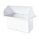 10 Inch Wall Vent Cap for Microwave Kitchen Range Hood Kitchen Vent Wall Cap Exhaust Vent Cover for 3-1/4" x 10" Ductwith Damper and Screen for Range Hood Kitchen Microwave Bath, White