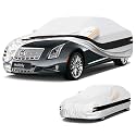 10 Layers Sedan Car Cover Custom Fit for Cadillac DTS/XTS (2006-2011), Waterproof All Weather for Automobiles, Outdoor Full Cover Sun Rain Dust UV Protection with Cotton. Sliver