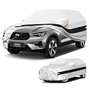 10 Layers SUV Car Cover Custom Fit for Volvo XC40 (2019-2026), Waterproof All Weather for Automobiles, Outdoor Full Cover Sun Rain Dust UV Protection with Cotton. Sliver