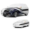 10 Layers SUV Car Cover Custom Fit for Kia Seltos (2019-2026), Waterproof All Weather for Automobiles, Outdoor Full Cover Sun Rain Dust UV Protection with Cotton. Sliver