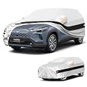 10 Layers SUV Car Cover Custom Fit for Toyota Corolla Cross (2020-2026), Waterproof All Weather for Automobiles, Outdoor Full Cover Sun Rain Dust UV Protection with Cotton. Sliver