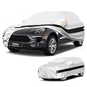 10 Layers SUV Car Cover Custom Fit for Porsche Macan (2014-2026), Waterproof All Weather for Automobiles, Outdoor Full Cover Sun Rain Dust UV Protection with Cotton. Sliver