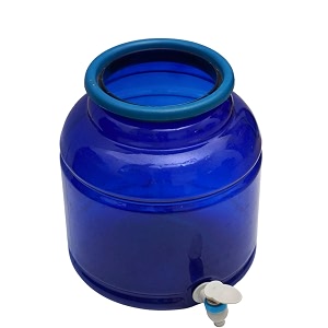 anchara large-capacity water jug reusable drinking container beverage jar 10 liter without lid pack of 1 blue