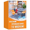 GONGSHI Vacuum Storage Bags for Clothing, 10-Pack, Medium