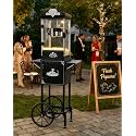 10 Oz Popcorn Machine with Cart for Home Party Office