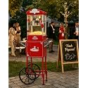 10 Oz Popcorn Machine with Cart for Home Party Office