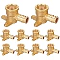 10 Pack 1/2" x 1/2" FNPT Drop Ear Elbow 90 Degree PEX A Fitting