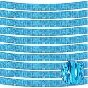 10 Pack 10 Feet Blue Fringe Garland - Teal Blue Metallic Streamers Tinsel Fringe Banner for Birthday Party Decor, Halloween, Christmas Decoration