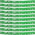 10 Pack 10 Feet Green Fringe Garland Foil Fringe Garland Metallic Tinsel Streamers Fringe Backdrop Banner for Parade Floats Birthday Party Decorations Halloween Christmas Decoration (Green)
