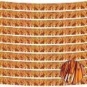 10 Pack 10 Feet Orange Fringe Garland Foil Fringe Garland Colorful Parade Float Fringe Metallic Streamers Tinsel Fringe Banner for Birthday Party Decor Halloween Christmas Decor (Orange)