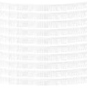 10 Pack 10 Feet White Fringe Garland Foil Fringe Garland Metallic Tinsel Streamers Fringe Backdrop Banner for Parade Floats Birthday Party Decorations Halloween Christmas Decoration (White)