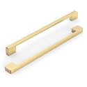 10 Pack 10 Inch(256mm) Kitchen Cabinet Handles Brushed Gold Cabinet Pulls Kitchen Cabinet Hardware Drawer Pulls for Cupboard Wardrobe