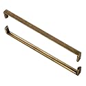 10 Pack 10inch Antique Brass Cabinet Pulls Brass Drawer Handles for Kitchen Cabinets,Cupboards, Dressers and Square Solid Metal Hardware