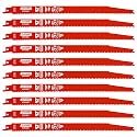 10 Pack 12 Inch 8/14TPI Reciprocating Saw Blades for Diablo Sawzall Blades