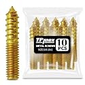 TPmax 10 Pack 3/8-16 x 2 Inch Hanger Bolts Double Headed Bolts Self-Tapping Screw Hanger Bolts for Furniture (3/8-16" x 2")