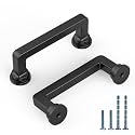 10 Pack 3 Inch(76mm) Matte Black Cabinet Pulls, Kitchen Hardware
