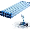 10 Pack, 39 Inch Swimming Pool Vacuum Hose Replacement, Pool Cleaner Hose fit for Zodiac and Polaris MX6 MX8 X7 T3 T5, Blue and White Twist Lock
