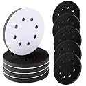 10 Pack 5 Inch 8 Holes Foam Sanding Pads for Orbital Sander