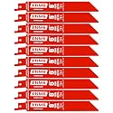 10 Pack 6 Inch 20/24TPI Reciprocating Saw Blades for Diablo Sawzall Blades