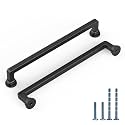 10 Pack 7.5 Inch Matte Black Cabinet Pulls, Kitchen Hardware