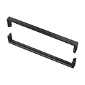 10 Pack 7.5 inch Matte Black Cabinet Pulls Brass Drawer Handles for Kitchen Cabinets,Cupboards, Dressers and Square Solid Metal Hardware
