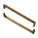 10 Pack 7.5inch Antique Brass Cabinet Pulls Brass Drawer Handles for Kitchen Cabinets,Cupboards, Dressers and Square Solid Metal Hardware