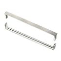 10 Pack 7.5inch Brushed Nickel Solid Square Brass Cabinet Pulls,Solid Metal Drawer Handles Hardware for Kitchen Cabinets, Cupboards, Dressers