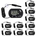 10 Pack Aquarium Thermometer with Large LCD Display - Fish & Reptile Tank Temperature Test