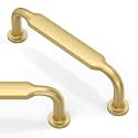 10 Pack Brushed Gold Cabinet Pulls 3.75 Inch(96mm) Kitchen Cabinet Handles Solid Zinc Alloy Cabinet Hardware Drawer Pulls