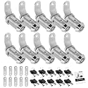 Cylinnda 10 Pack Cabinet Lock with Keys, 1-1/8” RV Storage Locks Keyed Alike, RV Locks for Storage Door, Camper Cabinet Door Toolbox Lock RV Cam Locks with Manual