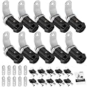Cylinnda 10 Pack Cabinet Lock with Keys, 1" RV Storage Locks Keyed Alike, RV Locks for Storage Door, Camper Toolbox RV Cam Locks with Manual(Black, 10Pack, 1 Inch)