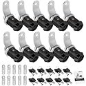 10 Pack Cabinet Lock with Keys, 7/8" RV Storage Locks Keyed Alike, RV Locks for Storage Door, Camper Cabinet Door Toolbox Lock Mailbox RV Cam Locks with Manual (Black -10 Pack, 7/8 Inch)…