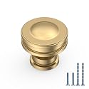KNOKLOCK 10 Pack Champagne Bronze Kitchen Cabinet Knobs Round Dresser Knobs Cabinet Hardware Knobs for Drawers