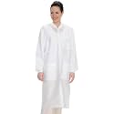 Medical Nation 10 Pack Disposable Lab Coats - Durable 50g SMS Knee Length Reusable Lab Coat with Knit Cuffs and Pockets, Unisex | For Dental, Hospitals, Pharmacies, Labs, Clinics- White, Extra Small