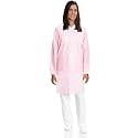 Medical Nation 10 Pack Disposable Lab Coats - Durable 50g SMS Knee Length Reusable Lab Coat with Knit Cuffs and Pockets, Unisex | For Dental, Hospitals, Pharmacies, Labs, Clinics - Light Pink, Medium