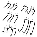 10-Pack Heavy Duty Pegboard Drill Holder &amp; Utility Hooks