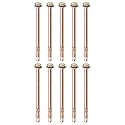 M METERXITY 10-Pack Hex Expansion Bolt, M6x120mm Colored Galvanized Iron-Carbon Steel External Hex Expansion Bolts, Anti-Corrosion Metal Bolt for Concrete/Dry Brick/Block Walls