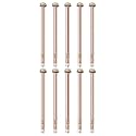M METERXITY 10-Pack Hex Expansion Bolt, M6x150mm Colored Galvanized Iron-Carbon Steel External Hex Expansion Bolts, Anti-Corrosion Metal Bolt for Concrete/Dry Brick/Block Walls