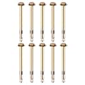 M METERXITY 10-Pack Hex Expansion Bolt, M8x120mm Colored Galvanized Iron-Carbon Steel External Hex Expansion Bolts, Anti-Corrosion Metal Bolt for Concrete/Dry Brick/Block Walls