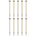M METERXITY 10-Pack Hex Expansion Bolt, M8x200mm Colored Galvanized Iron-Carbon Steel External Hex Expansion Bolts, Anti-Corrosion Metal Bolt for Concrete/Dry Brick/Block Walls