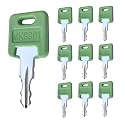 10 Pack Ignition Keys for RV Camper Key MK9901 6601 Compatible with FIC Global Link Bauer Motorhome Master Green CF EF HF Codes Series (MK9901)