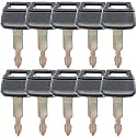 10 Pack Keys for Kobelco New Holland Case Excavators Kawasaki Loader 2420WL2420, K250 (10)