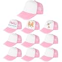 10 Pack Kids Trucker Hats Boys Girls Colorful Baseball Hats Adjustable Sublimation Blank Mesh Plain Baseball Caps