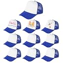 10 Pack Kids Trucker Hats Boys Girls Colorful Baseball Hats Adjustable Sublimation Blank Mesh Plain Baseball Caps