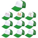 10 Pack Kids Trucker Hats Boys Girls Colorful Baseball Hats Adjustable Sublimation Blank Mesh Plain Baseball Caps