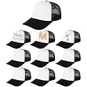 10 Pack Kids Trucker Hats Boys Girls Colorful Baseball Hats Adjustable Sublimation Blank Mesh Plain Baseball Caps