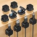 10 Pack Magnetic Cable Clips No-Residue Adhesive