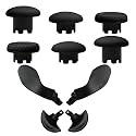 10 Pack Metal Paddles Replacement for PS5 Edge Controller(Black)