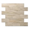 10-Pack Peel and Stick Tile Backsplash，PVC Wall Tiles, Stick on Backsplash for Kitchen, Bathroom in Cave Stone