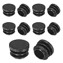 M METERXITY 11/16"(17mm) ID Hole Plug Tubing End Cap Round Plastic 10pcs